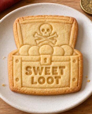 Pirate Treasure Chest Cookie Cutter and Stamp Set, Sweet Loot