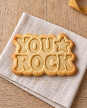You Rock Cookie Cutter and Stamp Set, Personalized Retro Star Design, 3 Inch