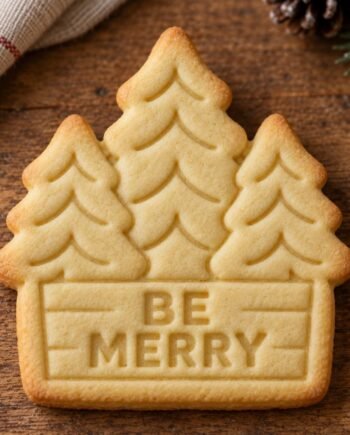 Personalized Christmas Tree Farm Cookie Stamp and Cutter, Custom Name Crate Design