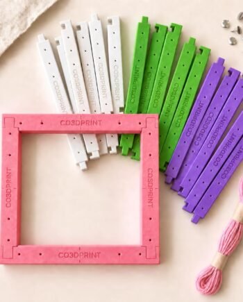 3D Printed Needlepoint Stretcher Bar Kit with Tacks, 4-Piece Frame, 4–10 Inch