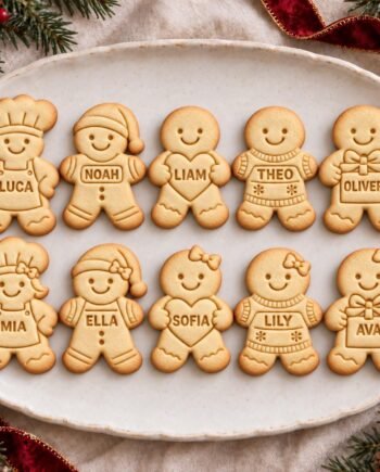 Personalized Gingerbread Cookie Cutter and Stamp, 5 Designs, Boy or Girl, Custom Name, 5 Inch