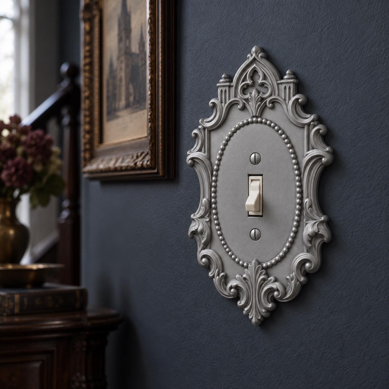 Cathedral Cameo Light Switch and Outlet Cover, Gothic Arch Wall Plate - Image 8