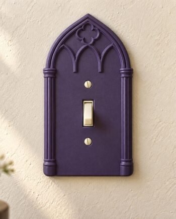 Gothic Arch Light Switch Cover, Cathedral Single Toggle Wall Plate - Gothic Conservatory