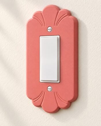 Floral Light Switch or Outlet Cover, Vintage Fan Wall Plate, Fan Bloom
