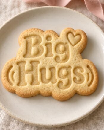 Big Hugs Cookie Cutter and Stamp Set, Personalized Heart Design, 3 Inch