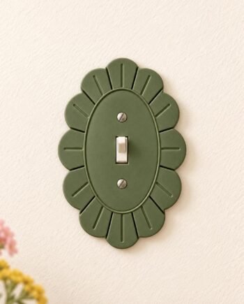 Petal Bloom Scalloped Switch Plate & Outlet Cover, Floral Toggle, Rocker or Duplex