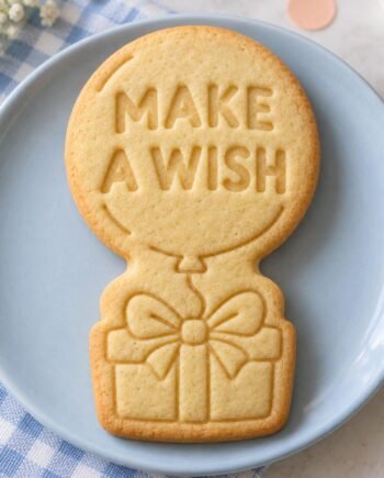 Personalized Balloon Cookie Stamp and Cutter, 3-Inch Birthday Gift Design
