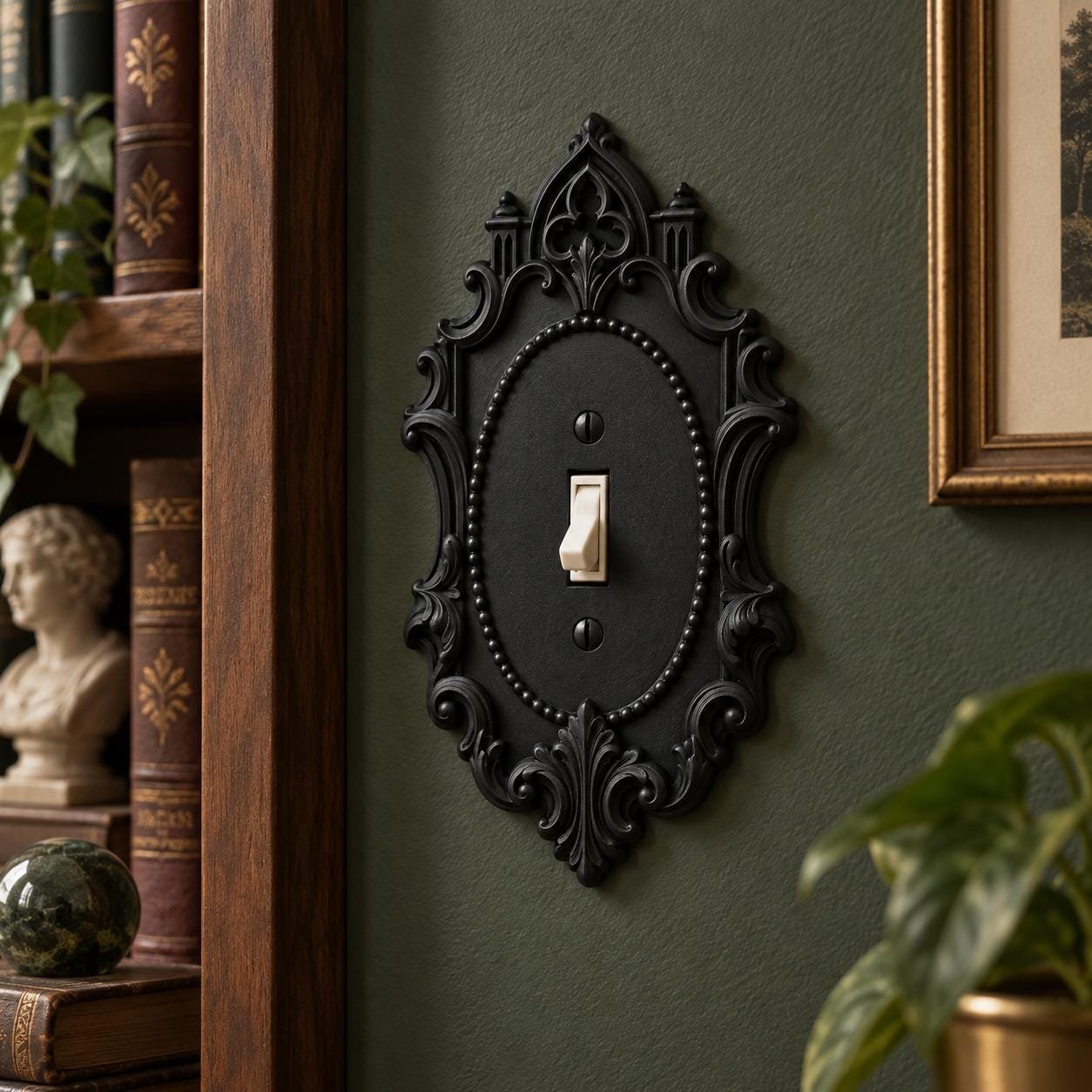 Cathedral Cameo Light Switch and Outlet Cover, Gothic Arch Wall Plate - Image 3