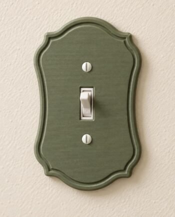 Victorian Light Switch and Outlet Cover, Simple Vintage Frame Wall Plate, Quiet Ogee